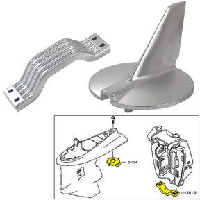Tecnoseal Anode Kit  Yamaha 200250HP  Zinc