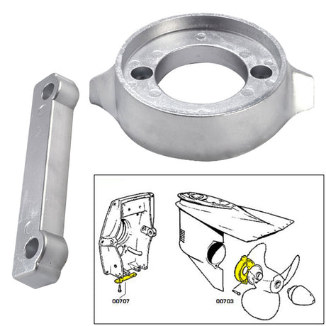 Tecnoseal Anode Kit wHardware  Volvo 280  Magnesium