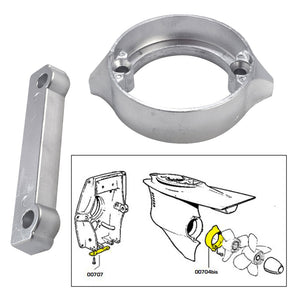 Tecnoseal Anode Kit wHardware  Volvo DuoProp 280  Zinc