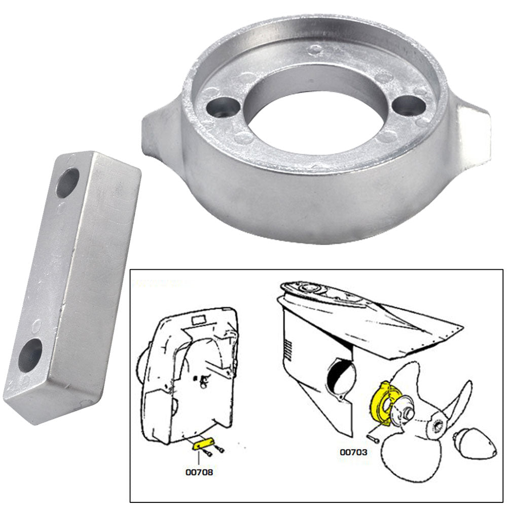 Tecnoseal Anode Kit wHardware  Volvo 290  Aluminum