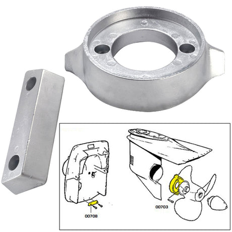 Tecnoseal Anode Kit wHardware  Volvo 290  Aluminum