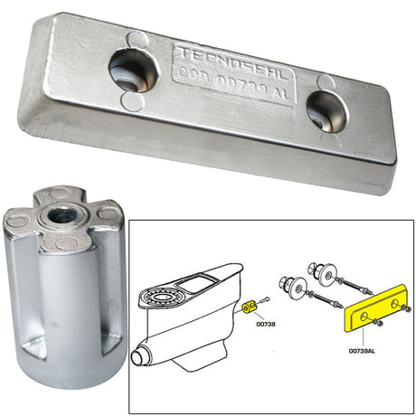 Tecnoseal Anode Kit  Volvo IPS  ZincAluminum