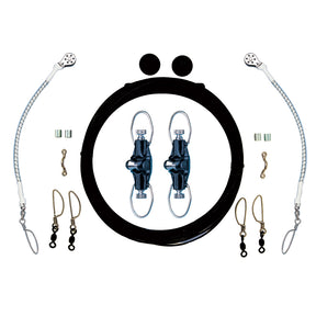 Rupp Single Rigging Kit wNokOuts  Black Mono 160 Lines