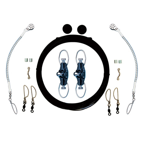 Rupp Single Rigging Kit wNokOuts  Black Mono 160 Lines