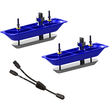 Navico StructureScanHD Sonar Stainless Steel ThruHull Transducer Pair wYCable