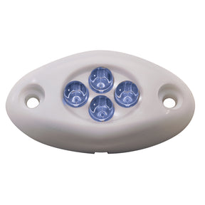 Innovative Lighting Courtesy Light  4 LED Surface Mount  Blue LEDWhite Case
