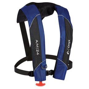 Onyx AM24 AutomaticManual Inflatable PFD Life Jacket  Blue