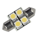 Lunasea Pointed Festoon 4 LED Light Bulb  31mm  Cool White