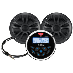 Boss Audio MCKGB350W6 Marine Stereo  65 Speaker Kit  Black