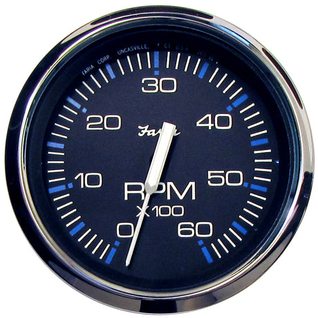 Faria Chesapeake Black 4 Tachometer  6000 RPM Gas Inboard  IO
