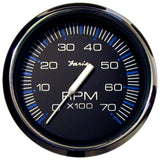 Faria Chesapeake Black 4 Tachometer  7000 RPM Gas All Outboards