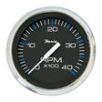 Faria Chesapeake Black 4 Tachometer  4000 RPM Diesel