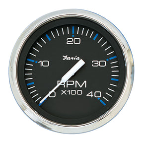Faria Chesapeake Black 4 Tachometer  4000 RPM Diesel
