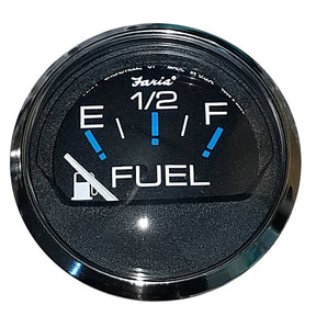 Faria Chesapeake Black 2 Fuel Level Gauge E12F
