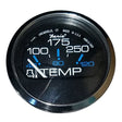 Faria Chesapeake Black 2 Water Temperature Gauge 100250F