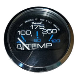 Faria Chesapeake Black 2 Water Temperature Gauge 100250F