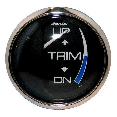 Faria Chesapeake Black 2 Trim Gauge JESuzuki Outboard