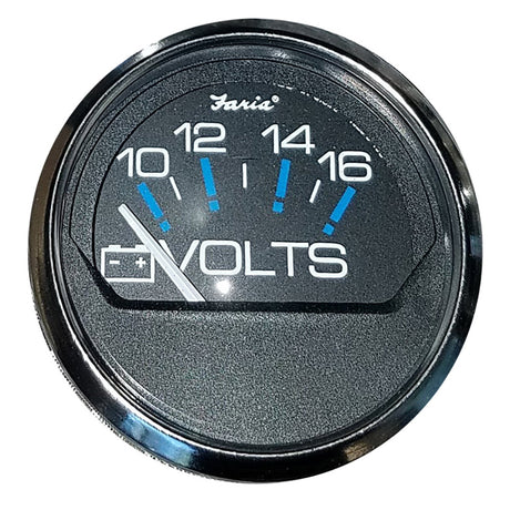 Faria Chesapeake Black 2 Voltmeter 1016 VDC