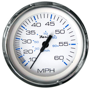 Faria Chesapeake White SS 4 Speedometer  60MPH Pitot
