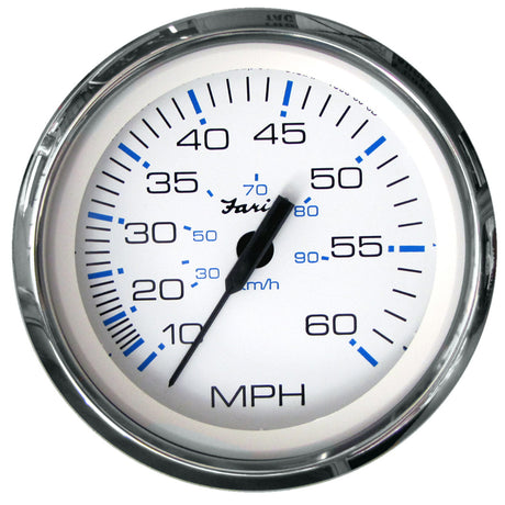 Faria Chesapeake White SS 4 Speedometer  60MPH Pitot