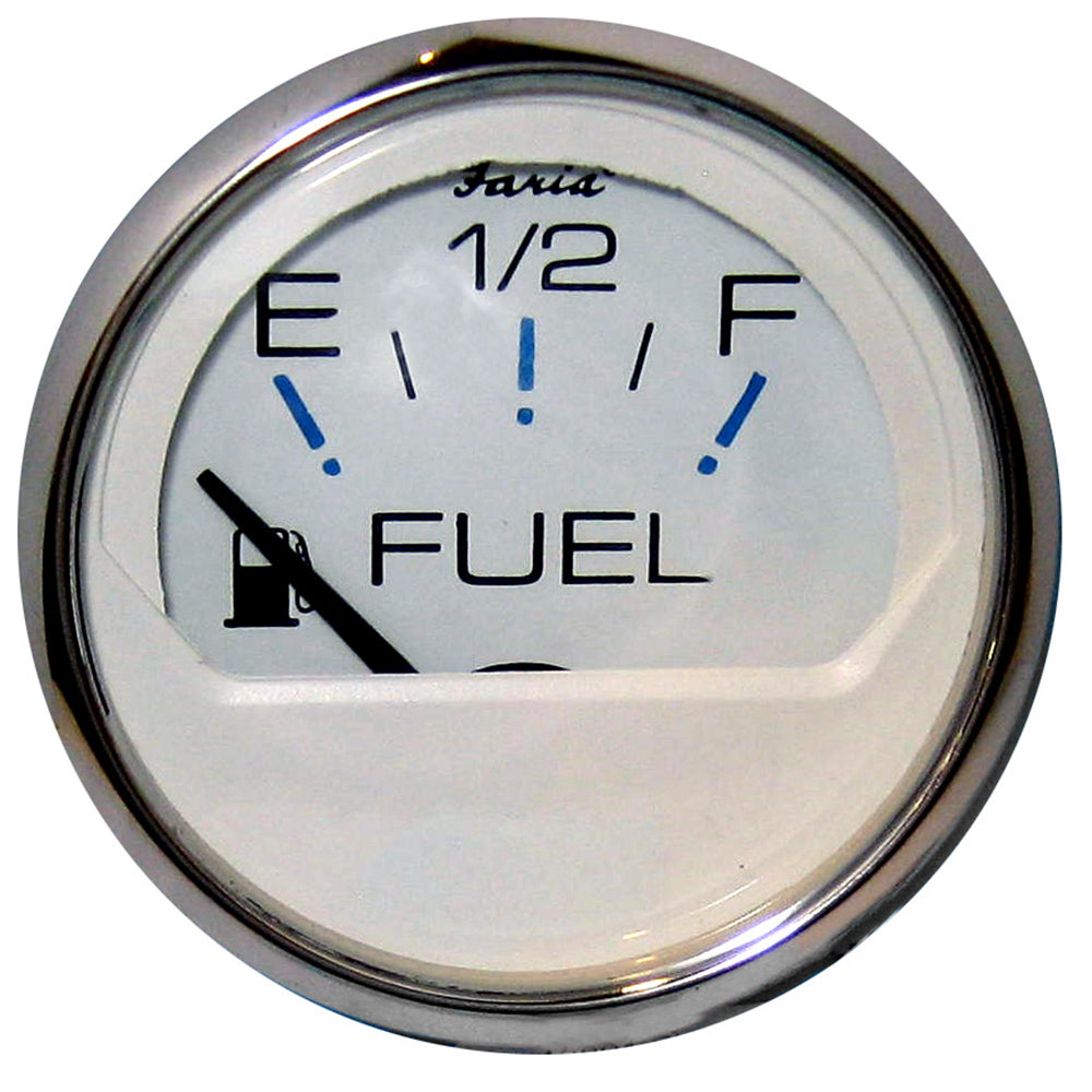 Faria Chesapeake White SS 2 Fuel Level Gauge E12F