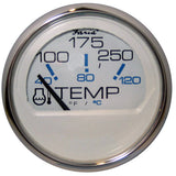 Faria Chesapeake White SS 2 Water Temperature Gauge 100250 DegreeF