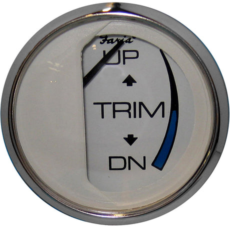 Faria Chesapeake White SS 2 Trim Gauge Mercury  Mariner  Mercruiser  Volvo DP  Yamaha  01 and Newer