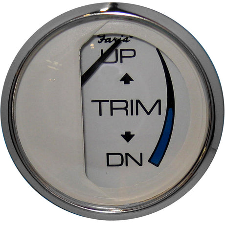 Faria Chesapeake White SS 2 Trim Gauge JESuzuki Outboard