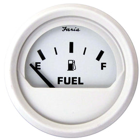 Faria Dress White 2 Fuel Level Gauge E12F