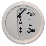 Faria Dress White 2 Trim Gauge Mercury  Mariner  Mercruiser  Volvo DP  Yamaha 01 and newer