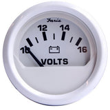 Faria Dress White 2 Voltmeter 1016 VDC