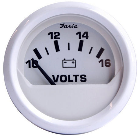 Faria Dress White 2 Voltmeter 1016 VDC