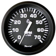 Faria Euro Black 4 Tachometer  7000 RPM Gas  All Outboard