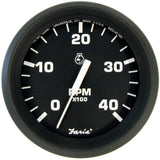 Faria Euro Black 4 Tachometer  4000 RPM Diesel Mechanical Takeoff