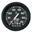 Faria Euro Black 4 Tachometer wSystemcheck 7000 RPM Gas f Johnson  Evinrude Outboard