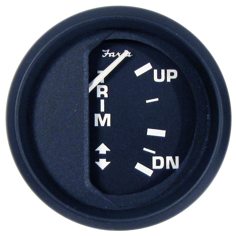 Faria Euro Black 2 Trim Gauge f Mercury  Mariner  Mercruiser  Volvo DP  Yamaha 01 and Newer