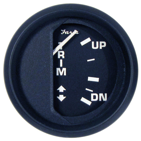 Faria Euro Black 2 Trim Gauge f Mercury  Mariner  Mercruiser  Volvo DP  Yamaha 01 and Newer