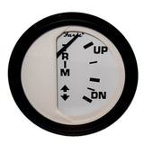 Faria Euro White 2 Trim Gauge f Mercury  Mariner MercruiserVolvo DP Yamaha 01 and Newer