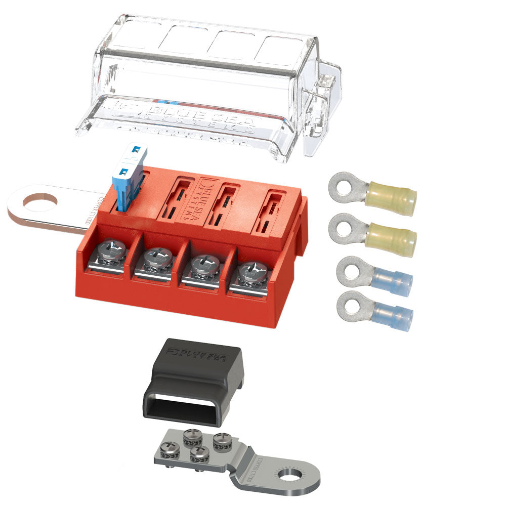 Blue Sea 5024 STBlade Battery Terminal Mount Fuse Block Kit