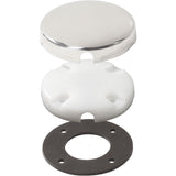 Blue Sea Side Entry CableClam wStainless Steel Dress Cap