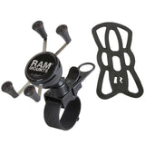 RAM Mount EZStrap Rail Mount wUniversal XGrip Cell Phone Holder