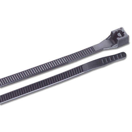 Ancor 14 UV Black Standard Cable Zip Ties  25 Pack