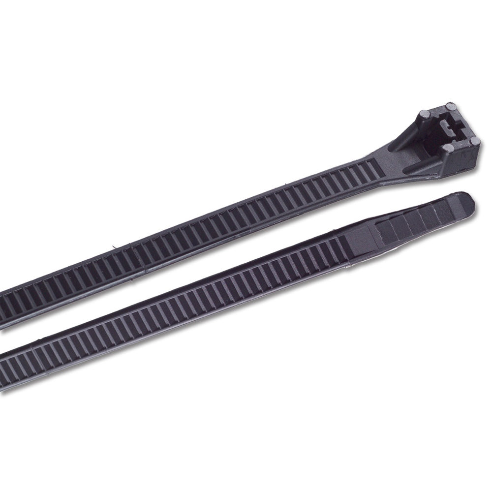 Ancor 15 UV Black Heavy Duty Cable Zip Ties  100 Pack