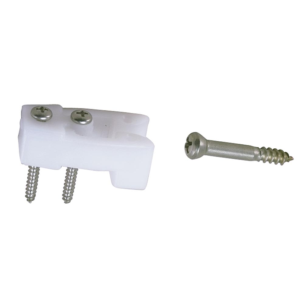 Perko Door Catches  White NylonStainless  Pair