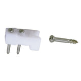 Perko Door Catches  White NylonStainless  Pair
