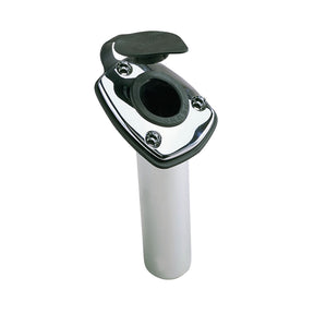 Perko Fishing Rod Holder  65 Angled Flush Mount  Chrome Plated Zinc