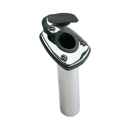 Perko Fishing Rod Holder  65 Angled Flush Mount  Chrome Plated Zinc