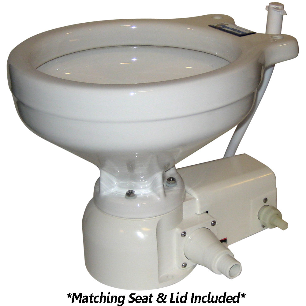 Raritan Sea Era Toilet  Marine Size  Freshwater Solenoid  Straight  90 Discharge  Smart Toilet Control  12v