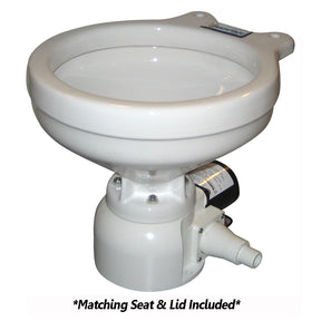 Raritan Sea Era Toilet  Marine Size  Remote Intake Pump  Straight  90 Discharge  Smart Toilet Control  12v
