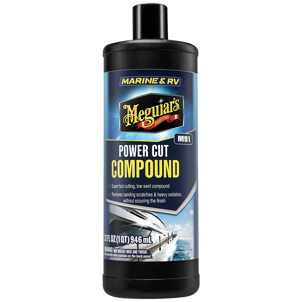 Meguiars 91 MarineRV Pro Grade Power Cut Compound  32oz